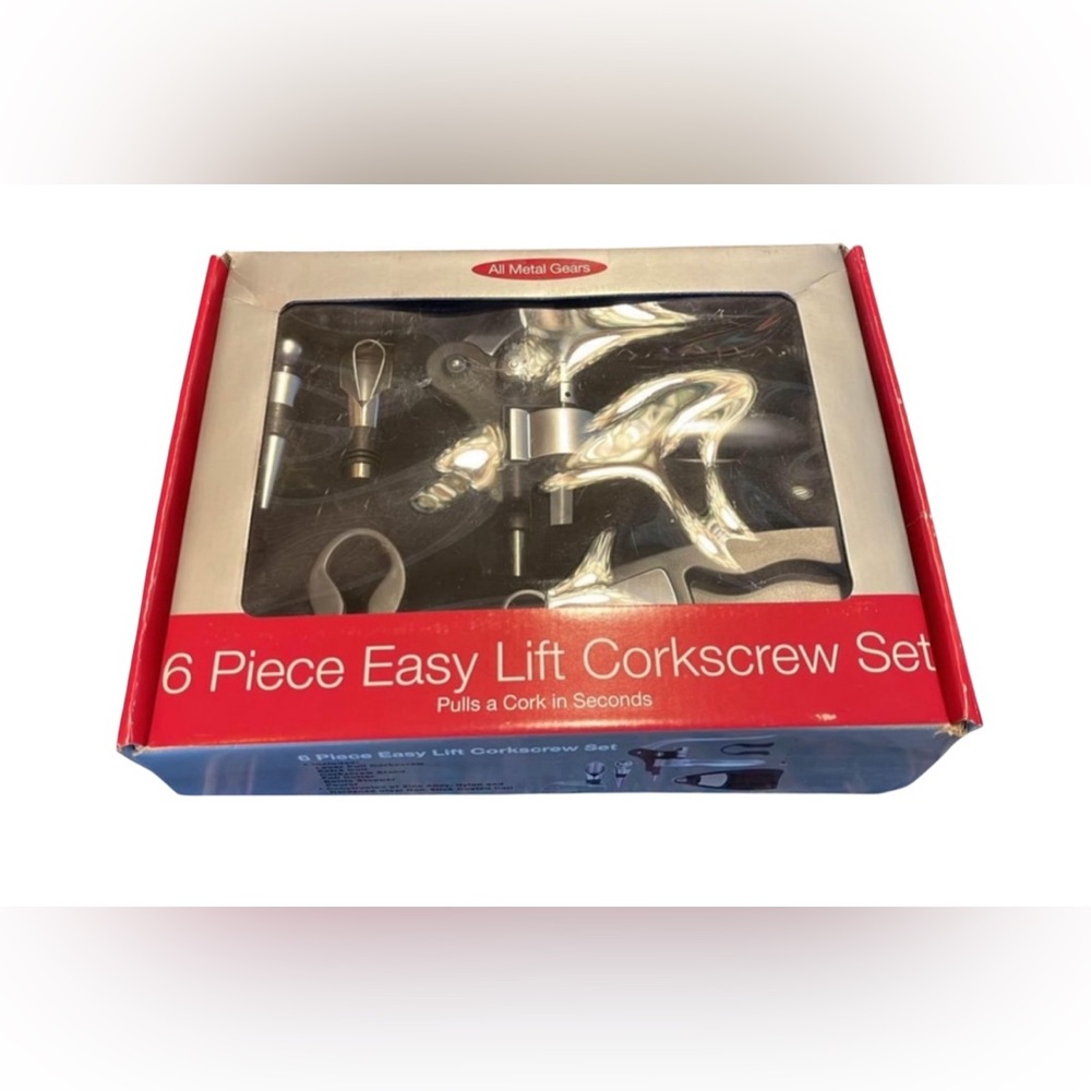 NWT 6 Piece Easy Lift Corkscrew Kit - Picture 1 of 5